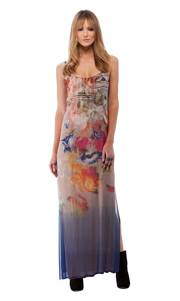 Classic Silk Maxi with Slit