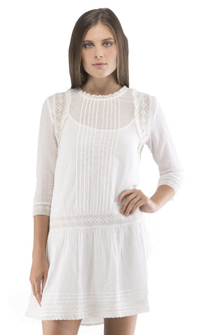 Antique Lace Drop Waist Dress