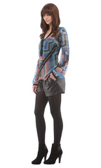Bell Sleeve Blouse with Soutache