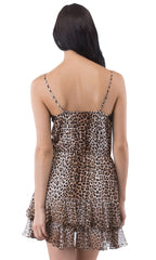Cami Waist Ruffle Hem Mini Dress
