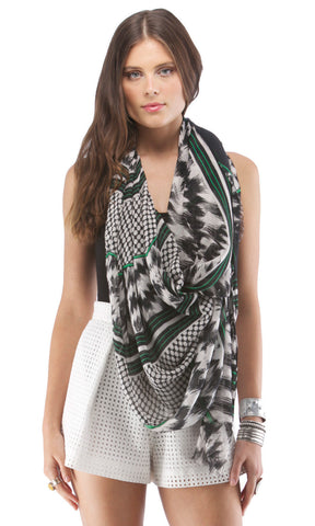 Chevron Polka Dot Scarf