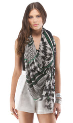 Chevron Polka Dot Scarf