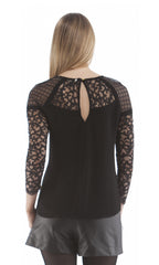 Contrast Lace Blouse