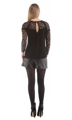 Contrast Lace Blouse