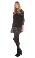 Contrast Lace Blouse