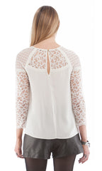 Contrast Lace Blouse