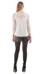 Contrast Lace Blouse