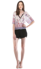 Crop Peasant Top