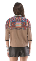 Cropped Embroidered Jacket