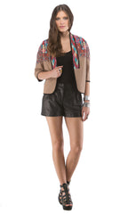 Cropped Embroidered Jacket