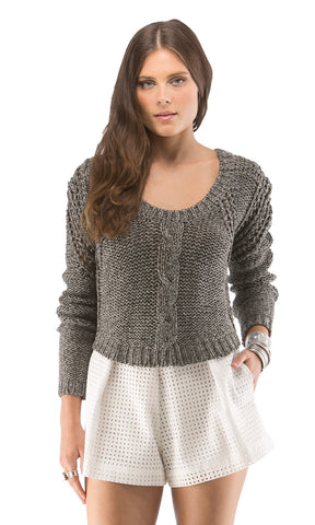 Cropped Pullover Sweater