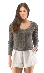 Cropped Pullover Sweater