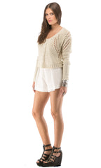 Cropped Pullover Sweater