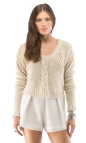 Cropped Pullover Sweater