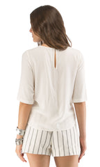 Cut-Out Embroidered Tee
