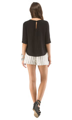 Cut-Out Embroidered Tee