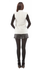 Drop Stitch Shearling Vest