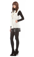 Drop Stitch Shearling Vest