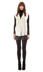 Drop Stitch Shearling Vest