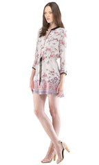 Drawstring Mini Dress
