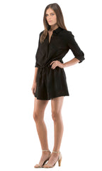 Drawstring Shirt Dress