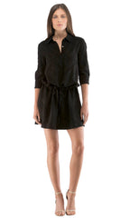 Drawstring Shirt Dress