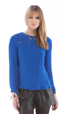Embroidered Yoke Blouse