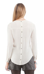 Embroidered Yoke Blouse