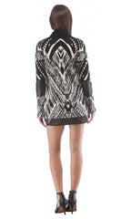 Elbow Patch Grandfather Sweater