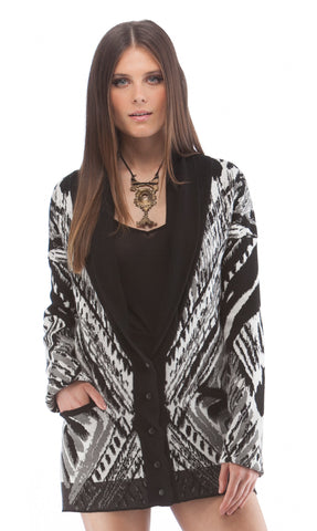 Elbow Patch Grandfather Sweater