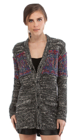 Elbow Patch Oversized Cardi