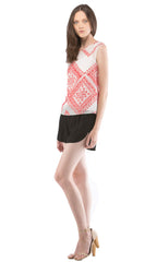 Embellished Shell Tank