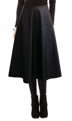 Faux Leather Mancatcher Skirt