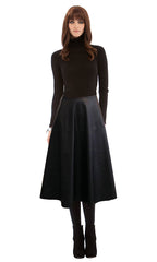Faux Leather Mancatcher Skirt