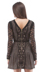 Fit And Flare Zip Back Dress