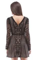 Fit And Flare Zip Back Dress