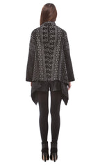 Ikat Draped Jacket