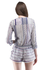 Indigo Stripe Romper