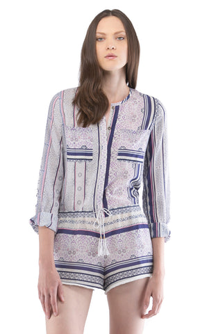 Indigo Stripe Romper