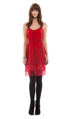 Lace Hem Slip Dress