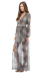 Long Sleeve Maxi With Slit