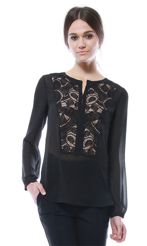 LACE BIB HENLEY