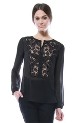 LACE BIB HENLEY