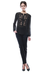 LACE BIB HENLEY