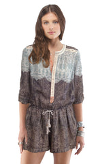 Lace Inset Romper