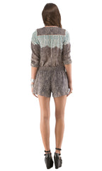 Lace Inset Romper