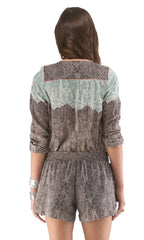Lace Inset Romper