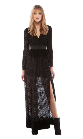 Long Sleeve Maxi with Slits