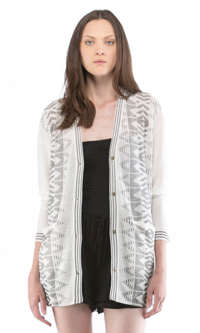 Long Mesh Cardigan