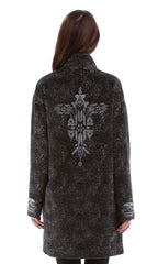 Melton Jacket with Embroidery
